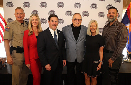 Bob & Renee Parsons with Governor Doug Ducey and others