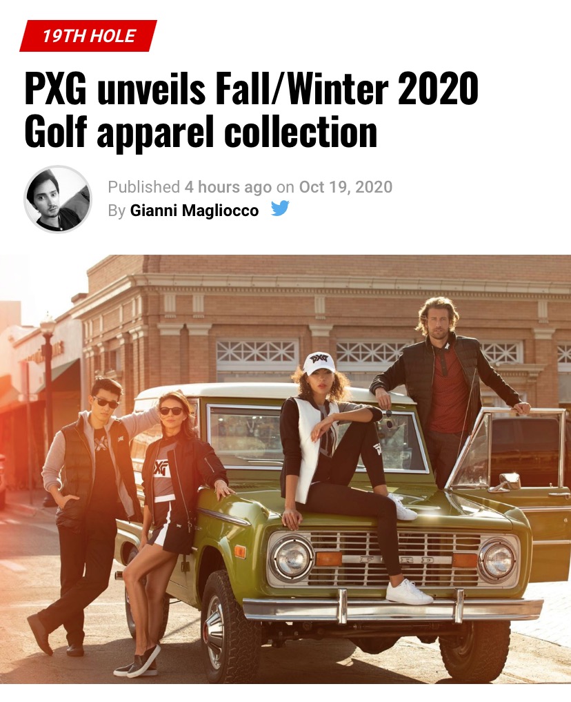 GolfWRX PXG Fall/Winter Collection article screenshot