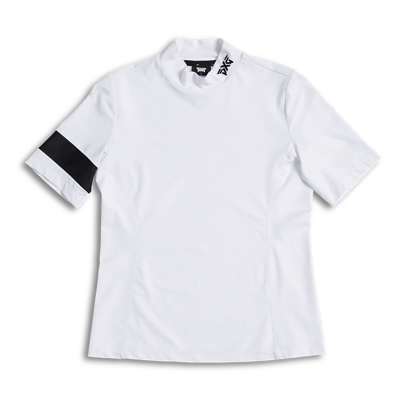 Womens-Banded-Mock-Neck-Shirt-White-Lay-Flat-800x800-1