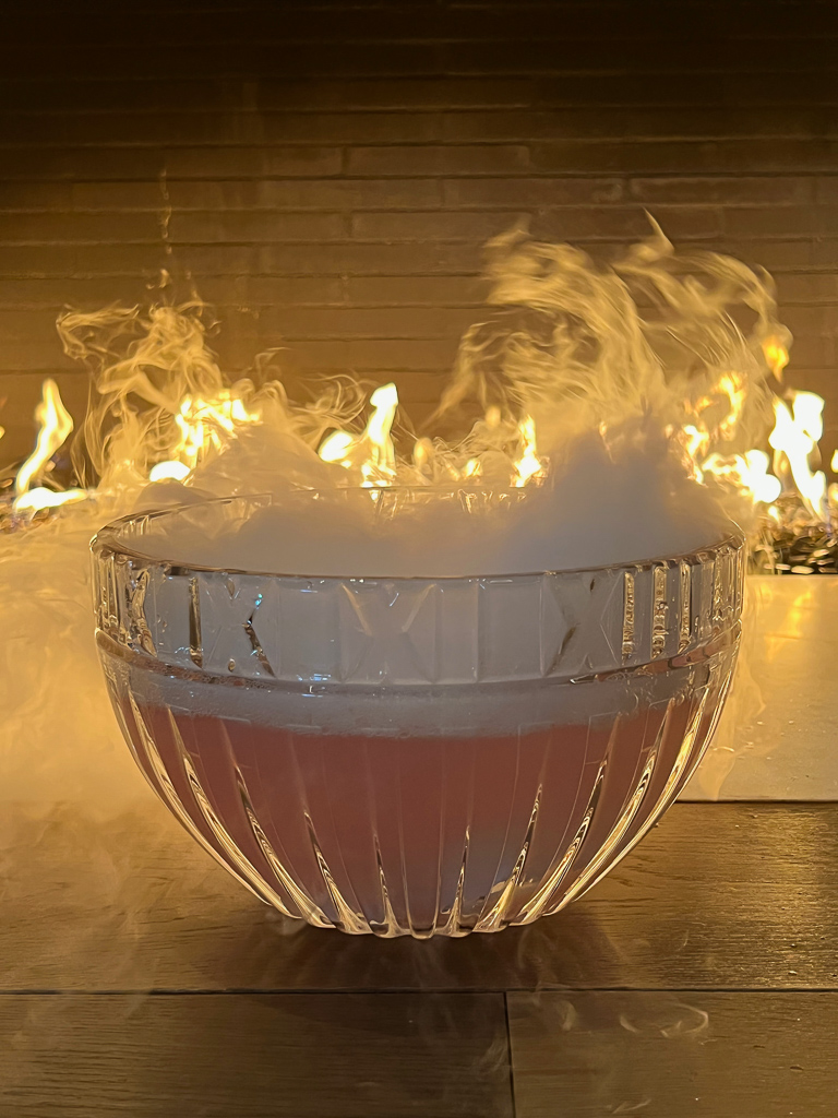Punch bowl with smoke