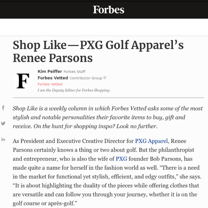 Forbes - Shop Like Renee