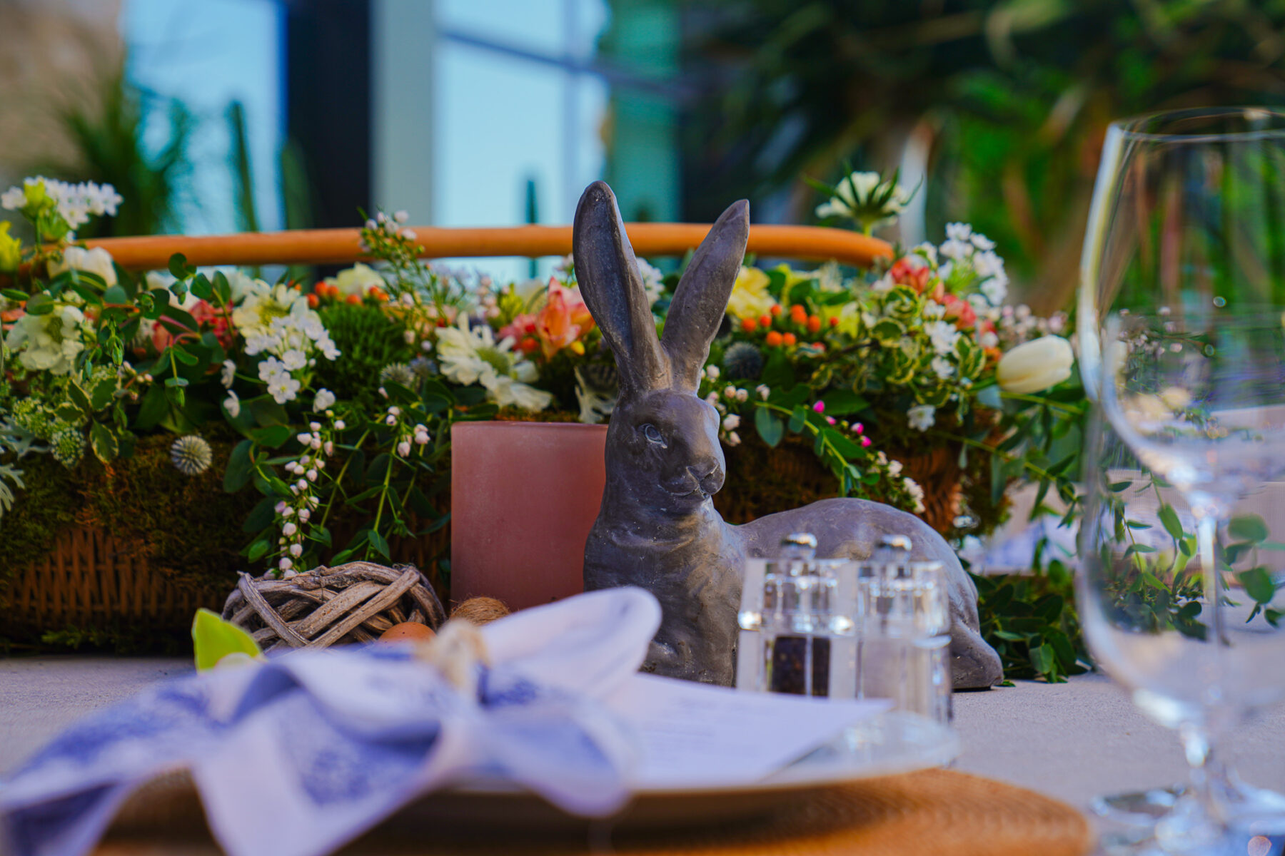 Easter Bunny with table décor
